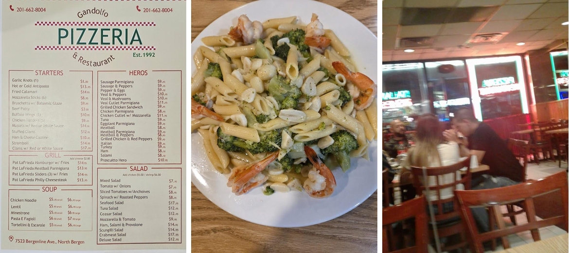 Gandolfo Pizzeria & Restaurant Menu